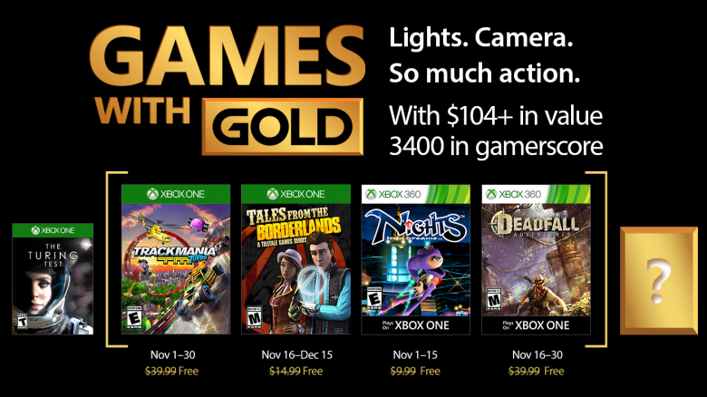 Games with Gold November 2017